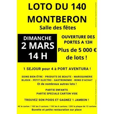 Photo du SUPER LOTO DU 140 à Montberon