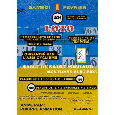 Photo du Super loto ASM cyclisme animé par Philippe animation à Montlouis-sur-Loire