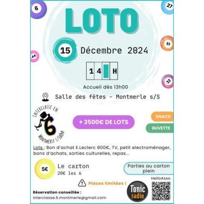 Photo du Loto interclasse en 6 à Montmerle-sur-Saône