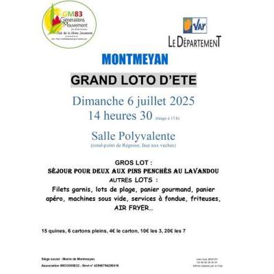 Photo du GRAND LOTO D'ETE à Montmeyan