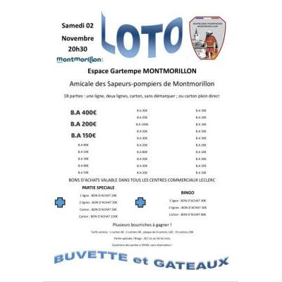 Photo du Loto des Pompiers à Montmorillon