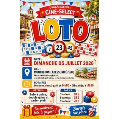 Photo du Loto du Cin&eacute;-Select à Montredon-Labessonnié