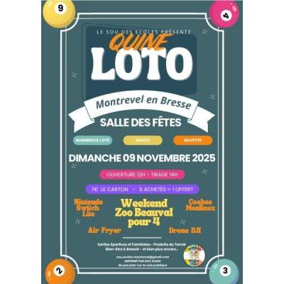 Photo du Quine Loto du Sou des écoles de Montrevel-en-Bresse à Montrevel-en-Bresse