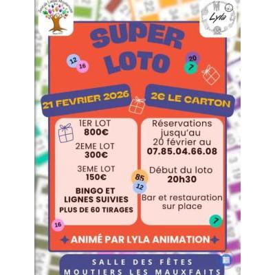 Photo du Loto Amicale La&iuml;que Moutierroise à Moutiers-les-Mauxfaits