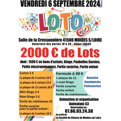 Photo du LOTO  MUIDES SUR LOIRE 6 SEPT 2024 à Muides-sur-Loire