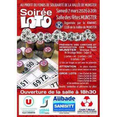 Photo du Soir&eacute;e Loto du Kiwanis Club de la Vall&eacute;e de Munster à Munster