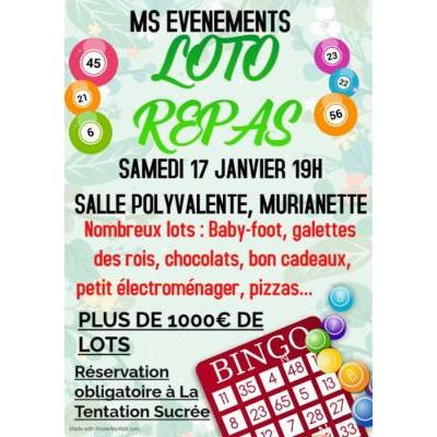 Photo du Loto repas des rois. R&eacute;servation obligatoire à Murianette