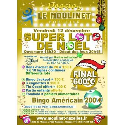 Photo du Super loto de Noël du Moulinet à Nazelles-Négron