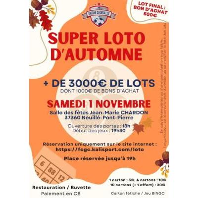Photo du SUPER LOTO D'AUTOMNE à Neuillé-Pont-Pierre