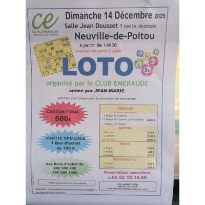 Photo du Super LOTO du Club Emeraude à Neuville-de-Poitou