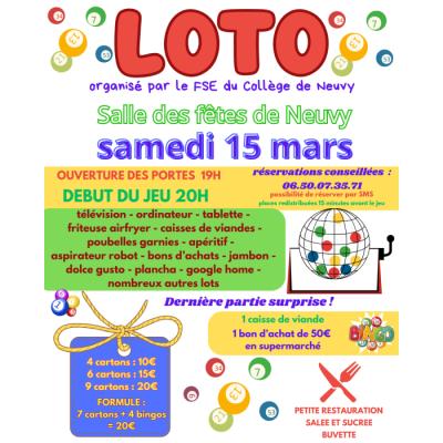 Photo du Loto FSE Collège de Neuvy à Neuvy-Saint-Sépulchre