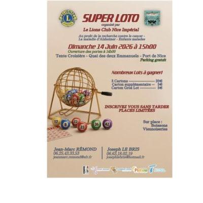 Photo du SUPER LOTO Lions Club Nice Imp&eacute;rial à Nice