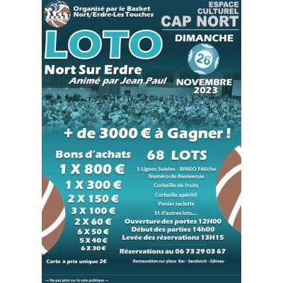 Photo du Super Loto du Naclt Basket Animé par Jean Paul 3000 € à gagner à Nort-sur-Erdre