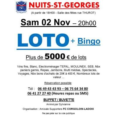 Photo du Super Loto organisé par lAS Football Club des 2 Côtes - Ladoix-Corgoloin à Nuits-Saint-Georges