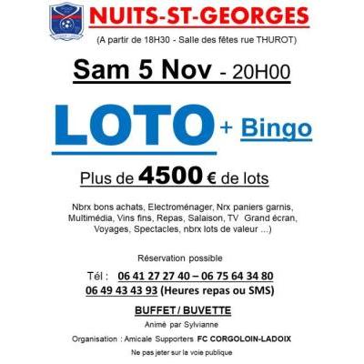 Photo du Super loto organisé par l'AS Corgoloin-Ladoix à Nuits-Saint-Georges