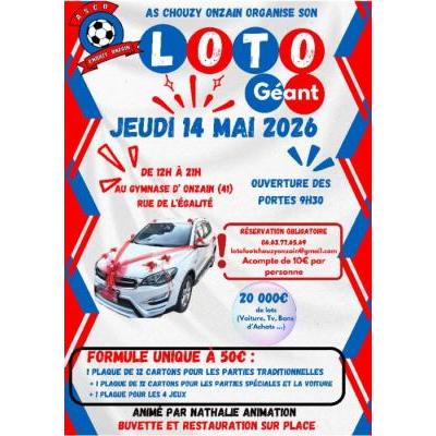 Photo du LOTO GEANT - JEUDI 14 MAI 2026 &agrave; Onzain à Onzain