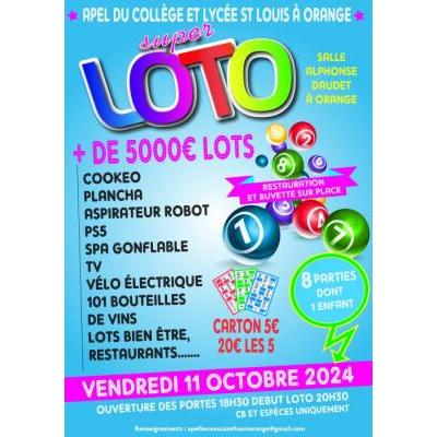 Photo du Super Loto de l'APEL Saint-Louis à Orange