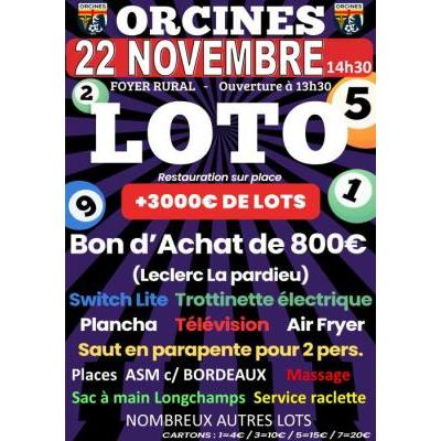 Photo du SUPER LOTO à Orcines