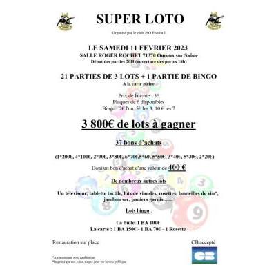 Photo du Super Loto Jso football à Ouroux-sur-Saône