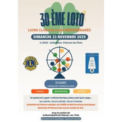 Photo du GRAND LOTO au profit des oeuvres sociales du LIONS CLUB  à Palavas-les-Flots