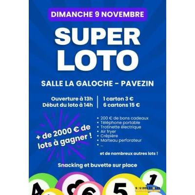 Photo du Super Loto - Dimanche 9 novembre - Pavezin à Pavezin
