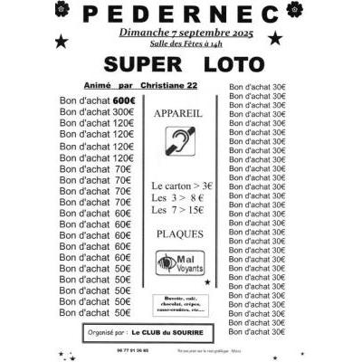 Photo du SUPER LOTO à Pédernec