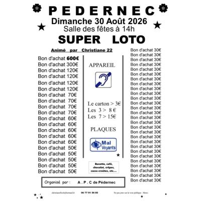 Photo du SUPER LOTO à Pédernec