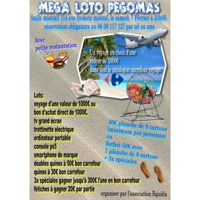 Photo du M&eacute;ga loto avec superbe lots &agrave; P&eacute;gomas à Pégomas