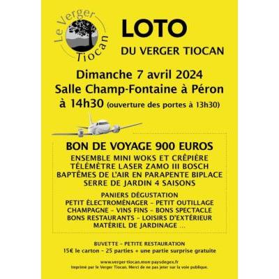 Photo du Grand loto de l'Association Le Verger Tiocan à Péron