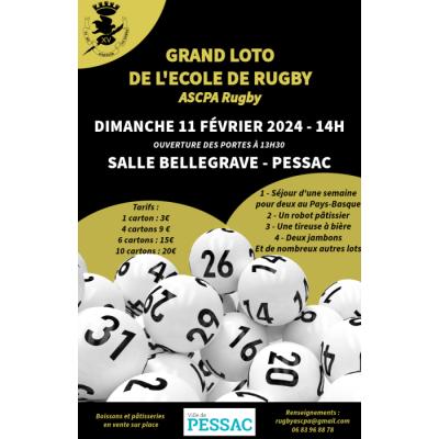 Photo du Grand loto de l'Ecole de rugby de l'ASC Pessac-Alouette à Pessac