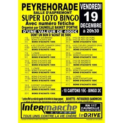 Photo du SUPER LOTO BINGO avec numéro fétiche à Peyrehorade