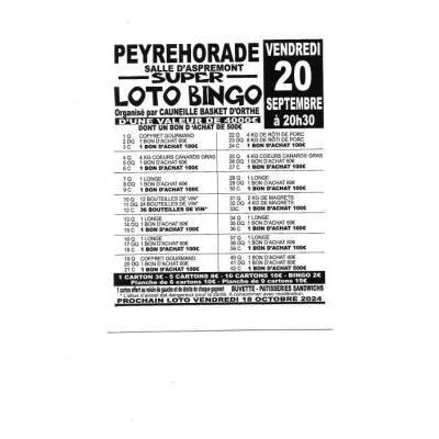 Photo du SUPER LOTO BINGO à Peyrehorade