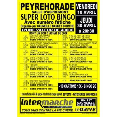 Photo du SUPER LOTO BINGO avec num&eacute;ro f&eacute;tiche à Peyrehorade