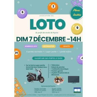 Photo du Super loto des écoles à Peyrins