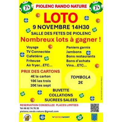 Photo du Loto annuel de Piolenc Rando Nature à Piolenc
