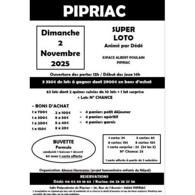 Photo du Super Loto, animé par Dédé  à Pipriac