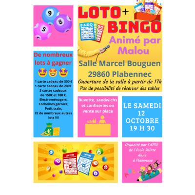 Photo du LOTO BINGO animé par Malou à Plabennec