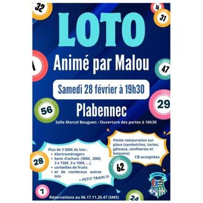 Photo du Loto anim&eacute; par MALOU à Plabennec