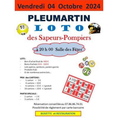 Photo du LOTO des SAPEURS-POMPIERS à Pleumartin