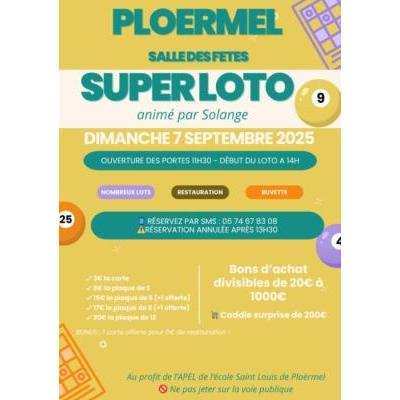 Photo du SUPER LOTO animé par Solange à Ploërmel à Ploërmel