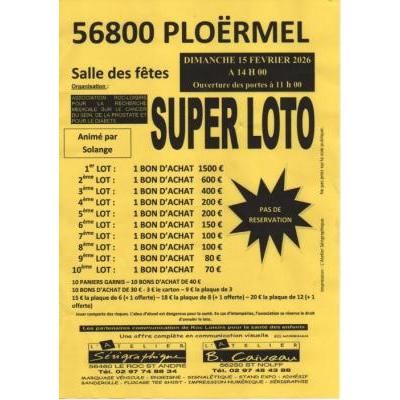 Photo du Super Loto de l'association Roc-Loisirs à Ploërmel