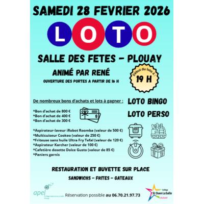 Photo du Loto de l'Apel du Coll&egrave;ge Saint Ouen de Plouay à Plouay