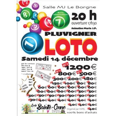 Photo du Loto animé par Marie et JP 1er lot 1200€ à Pluvigner