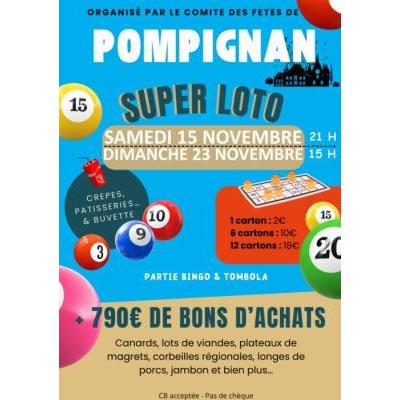 Photo du Loto du comité des fêtes de Pompignan à Pompignan