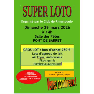 Photo du SUPER LOTO à Pont-de-Barret