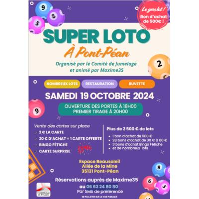 Photo du SUPER LOTO organisé par le Comité de Jumelage à Pont-Péan