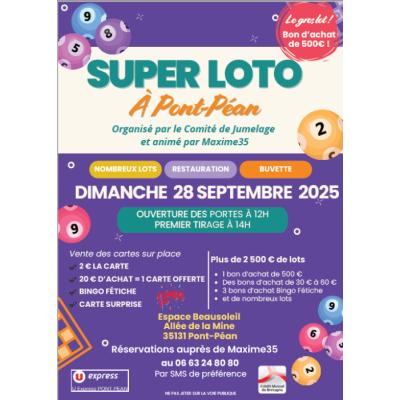 Photo du Super Loto du Comité de Jumelage à Pont-Péan