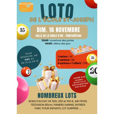 Photo du Loto Ecole Saint-Joseph Pontchâteau (Johnny) à Pontchâteau