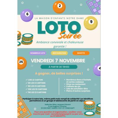 Photo du Loto solidaire à Port-Sainte-Foy-et-Ponchapt