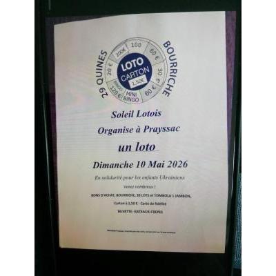 Photo du LOTO de MAI à Prayssac